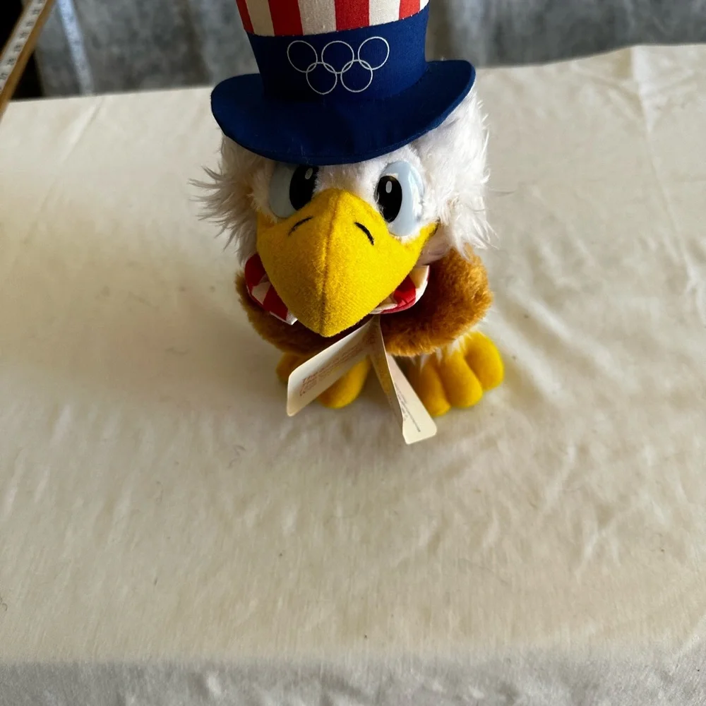 VINTAGE 1984 8250 SAM THE OLYMPIC EAGLE PLUSH BY APPLAUSE WALLACE BERRI sz9”
